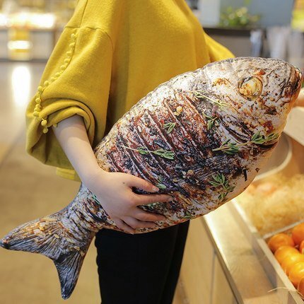 リアルな魚のクッション ぬいぐるみ 3D インパクト インテリア プレゼント 景品【75cm】 HD546拍卖