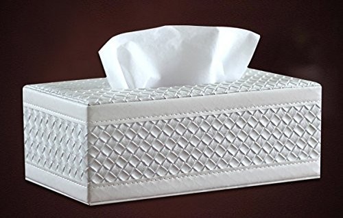 LDL436# ティッシュケース メッシュ 編み込み (ホワイト)拍卖