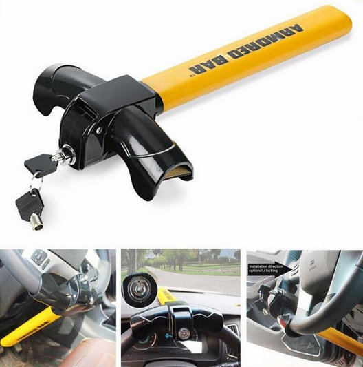 LDL204 # ステアリングホイールロック 自動車 ハンドルロック 盗難防止ツール 金属製 サイズカラー選択なし拍卖