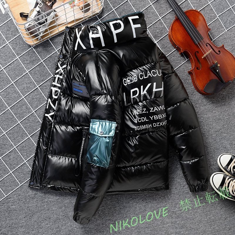 ダウンジャケット メンズアウター 襟付き ブルゾン 暖かいパーカー 通勤通学 防寒防風 冬服 ダウンコート柔らかい M~4XL AA945拍卖