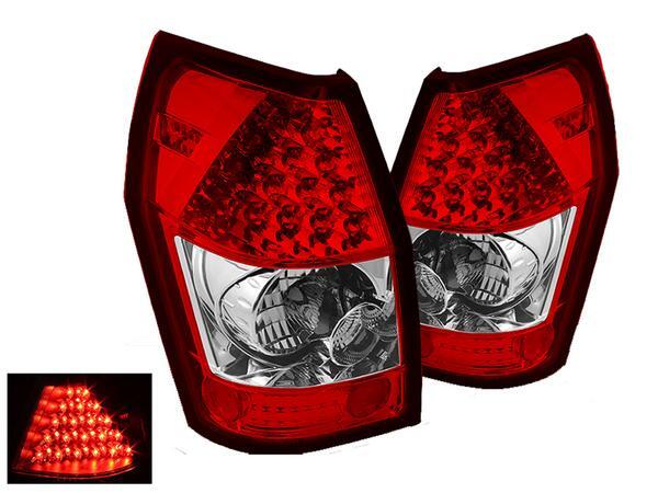 ダッジ マグナム リヤLEDクリスタルコンビテールランプ 2004年9月 - 2008年12月 リアテール 左右セット クライスラー拍卖