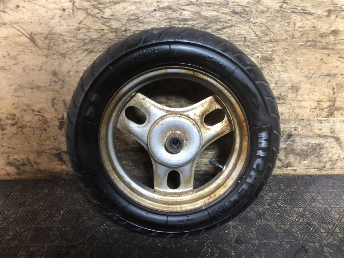 ☆実働車取り外し☆ HONDA ライブディオ AF34 フロントホイール 神戸発 A159-5拍卖