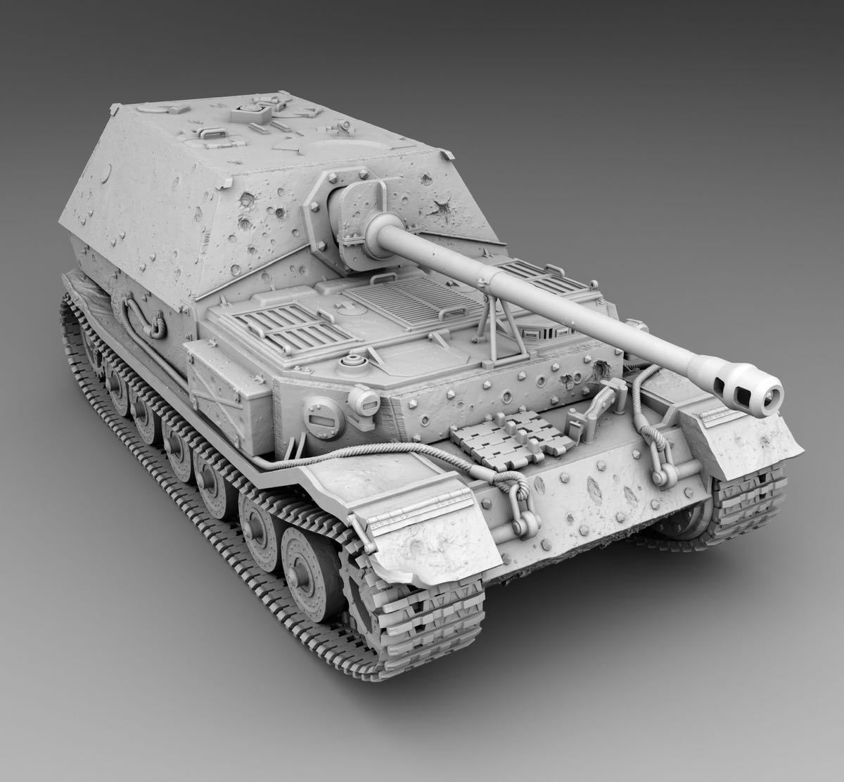 1/144レジンキット 2023新 未塗装 WWⅡ ドイツ軍 フェルディナンド 重駆逐戦車 ワールドタンクミュージアム【同梱可能】1201拍卖