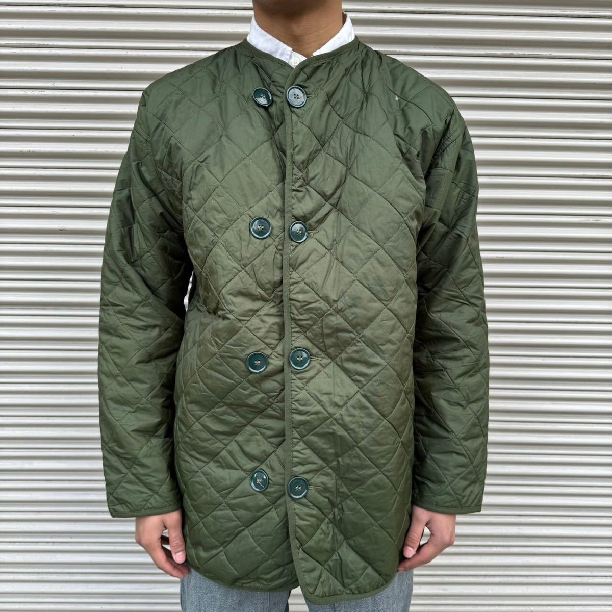 90s 英国 イギリス軍 実物 ライナージャケット ダブルブレスト キルティング ユーロ ヴィンテージ ミリタリー フランス軍 190/112拍卖
