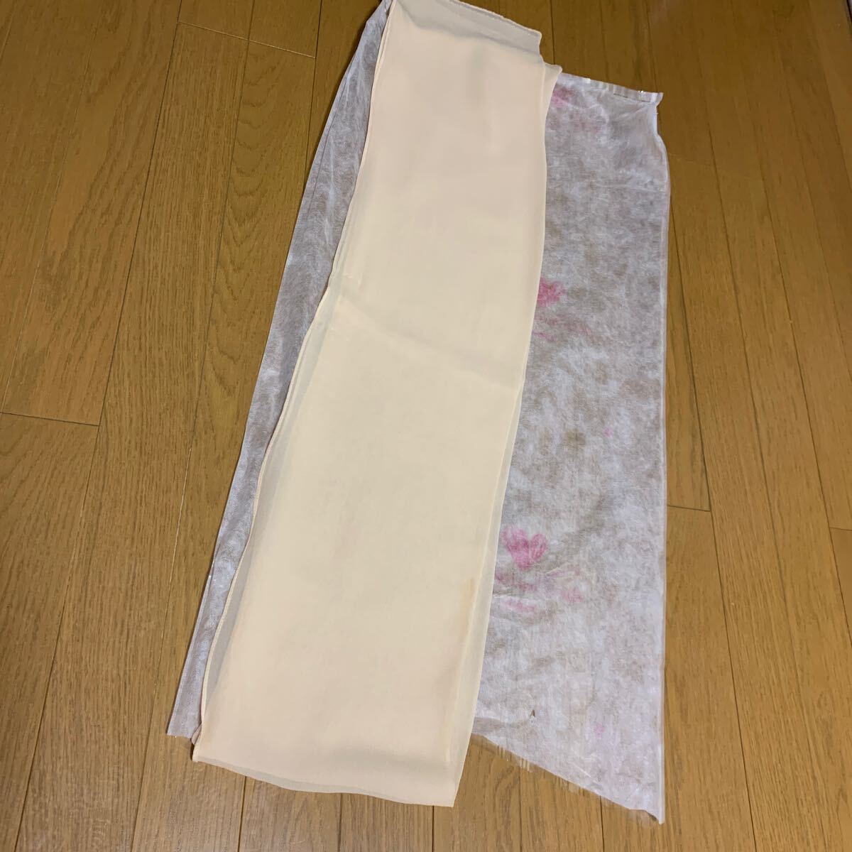 ストール★クリーム★イエロー★パーティ★ドレス★クリーニング済★シルク★拍卖