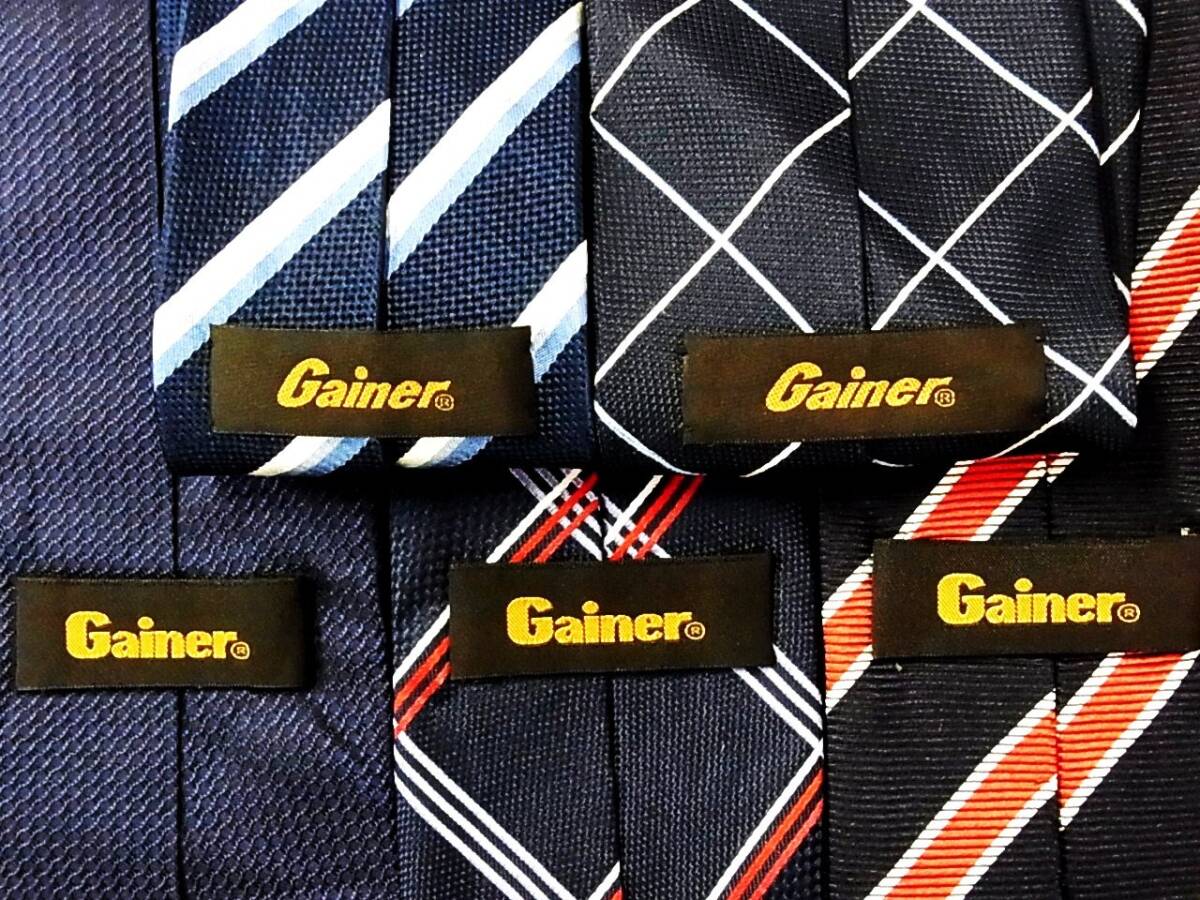 ■即決セール■J1152■ 5本セット全て【Gainerゲイナー】ネクタイ■拍卖