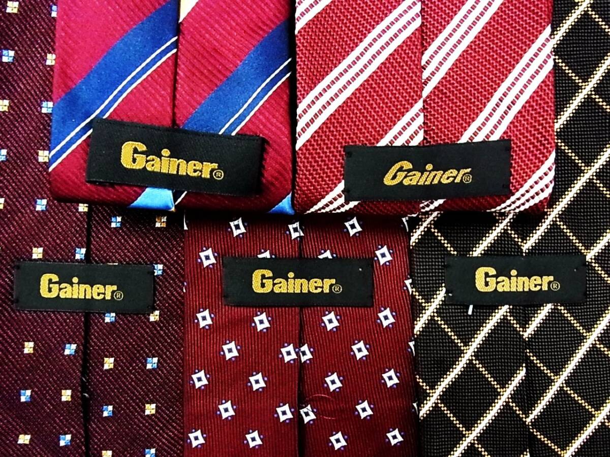 ■即決セール■J1154■ 5本セット全て【Gainerゲイナー】ネクタイ■拍卖