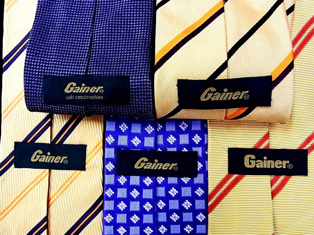 ■即決セール■J1155■ 5本セット全て【Gainerゲイナー】ネクタイ■拍卖