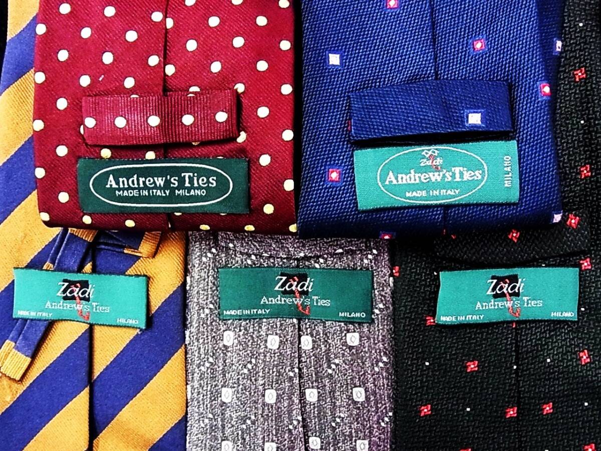 ■即決セール■J1160■ 5本セット全て アンドリューズ タイズ「Andrew's Ties」 ネクタイ■拍卖