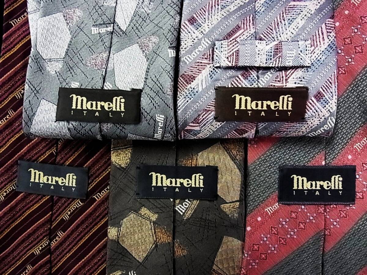 ■即決セール■J1169■ 5本セット全て マレリー「marelli」 ネクタイ■拍卖