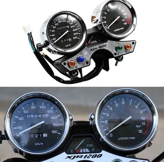 ②ヤマハXJR1200,Xjr 260,1200,1994用のオートバイスピードメーター,タコメーター,1995-1996-1997 汎用 社外品拍卖