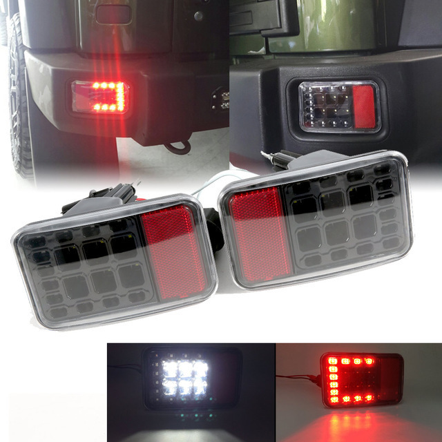 ④ジープ ラングラー jk 2007-2018 ペア リアバンパー ブレーキライト ランプ 左右 2個拍卖