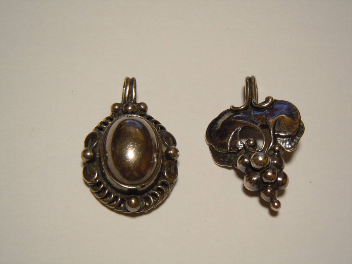 Georg Jensen ジョージ ジェンセン ペンダント トップ 2個セット 1995 1996拍卖