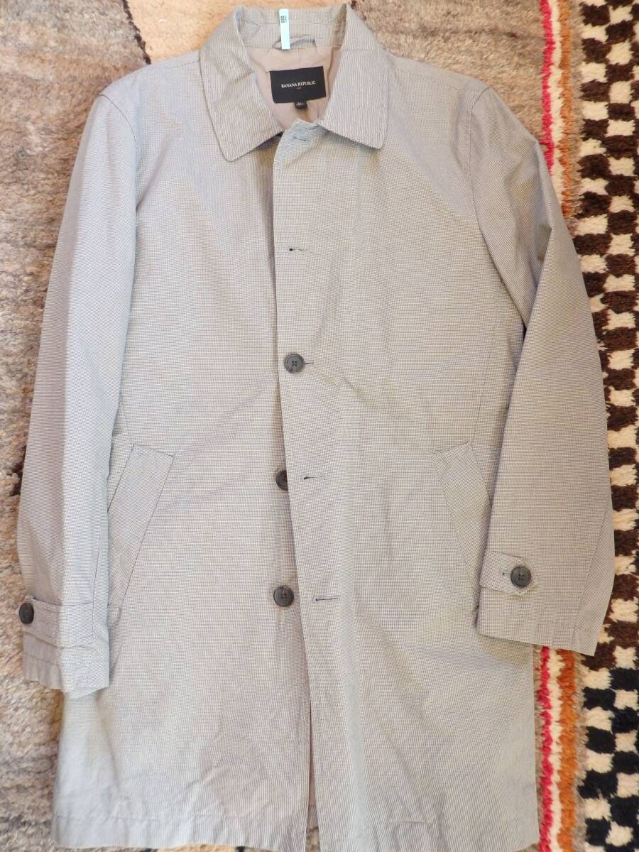 ◆バナナリパブリック スプリングコート XL 裏地付き拍卖