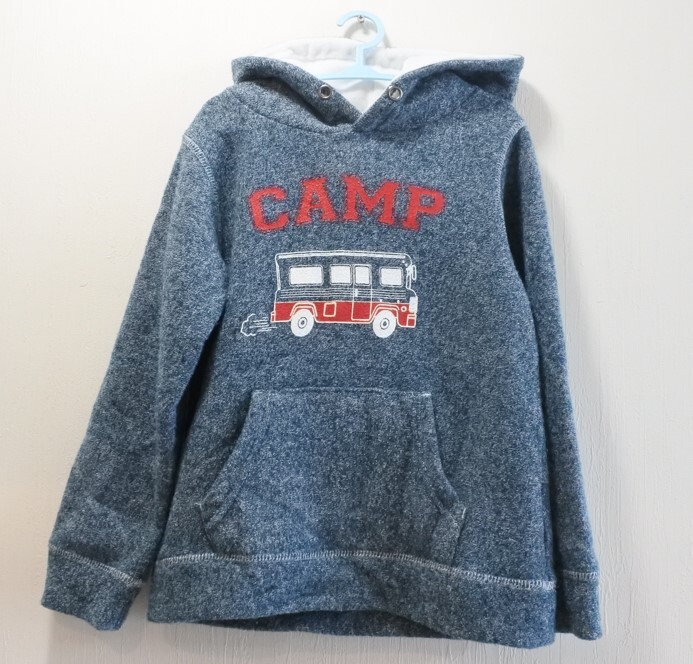 MPS エムピーエス パーカー 長袖 キッズ 120 ブルー 裏フリース ngymtko a201h0302拍卖