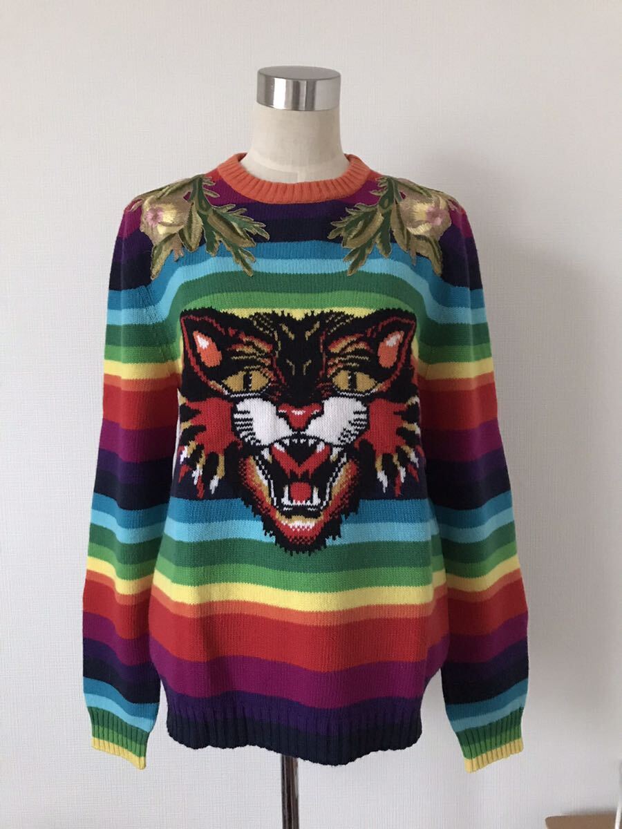 美品★GUCCI★アングリーキャット★ニット★M★BTS J-HOPE拍卖