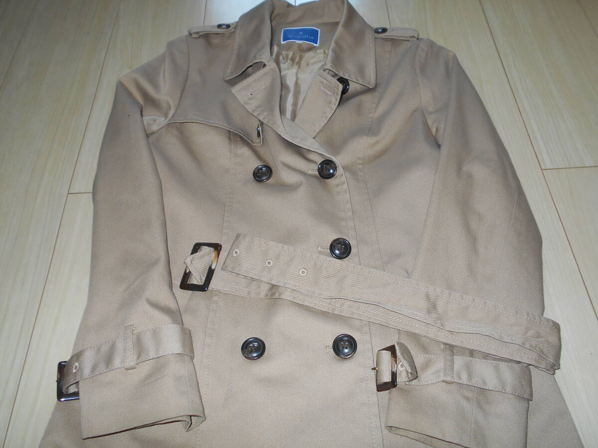 ジエンポリアム トレンチコート Mサイズ ベージュ系 春物 オフィス 卒業 入学拍卖
