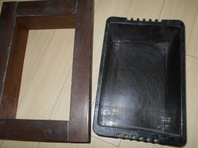 ビオトープ トロ船セット 完成品 木 枠 50×35×16 水槽 メダカ 金魚 オシャレ 木材 アクアリウム ブラウン メダカ 金魚拍卖