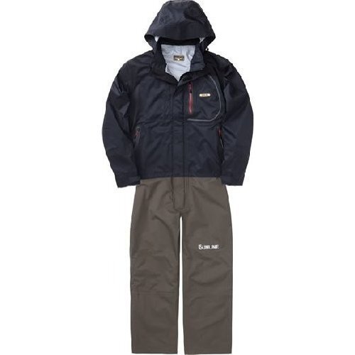 サンライン ウェア ディアライトオールウェザースーツ SCW-6110 SUNLINE SCW6110 カラーブラック×カーキ:サイズL拍卖
