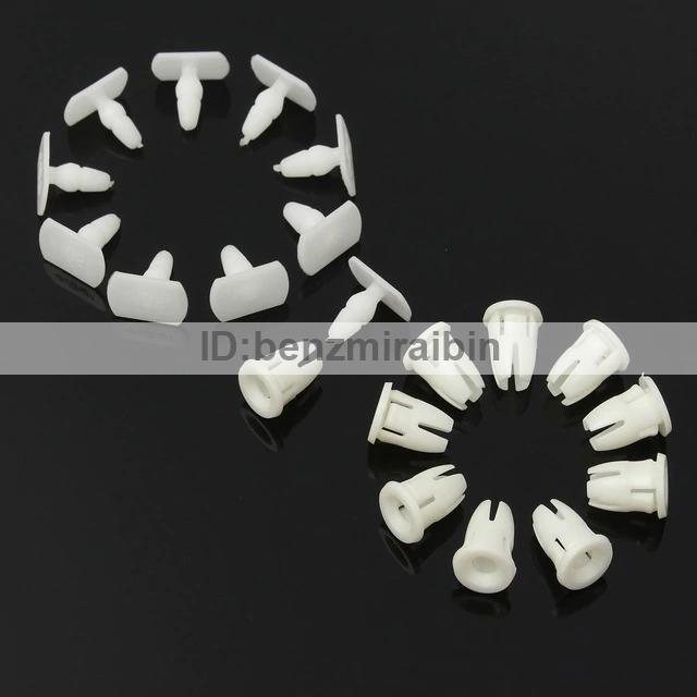 10個 サイド スカート ドア シル カード パネル メルセデス ベンツ トリム クリップ ファスナー プッシュ トリム クリップ拍卖