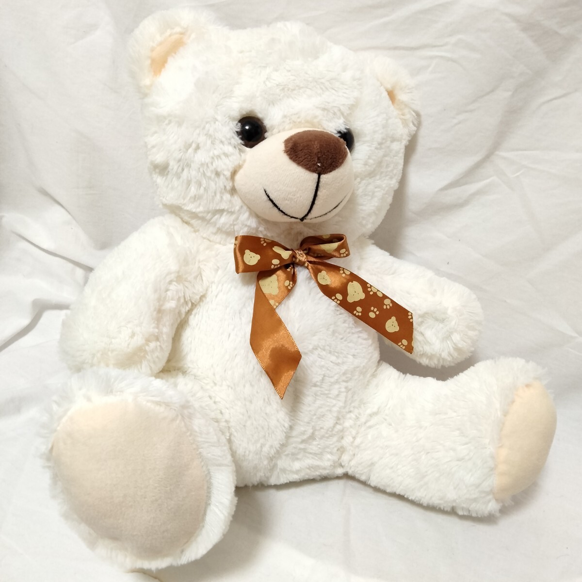 ぬいぐるみ くま 熊 クマ クリーム色 34cm 240310拍卖