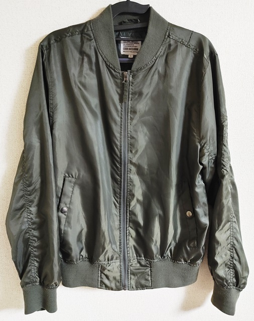 Lサイズ FUTURE BULLET 長袖 ブルゾン MA-1風 モスグリーン拍卖