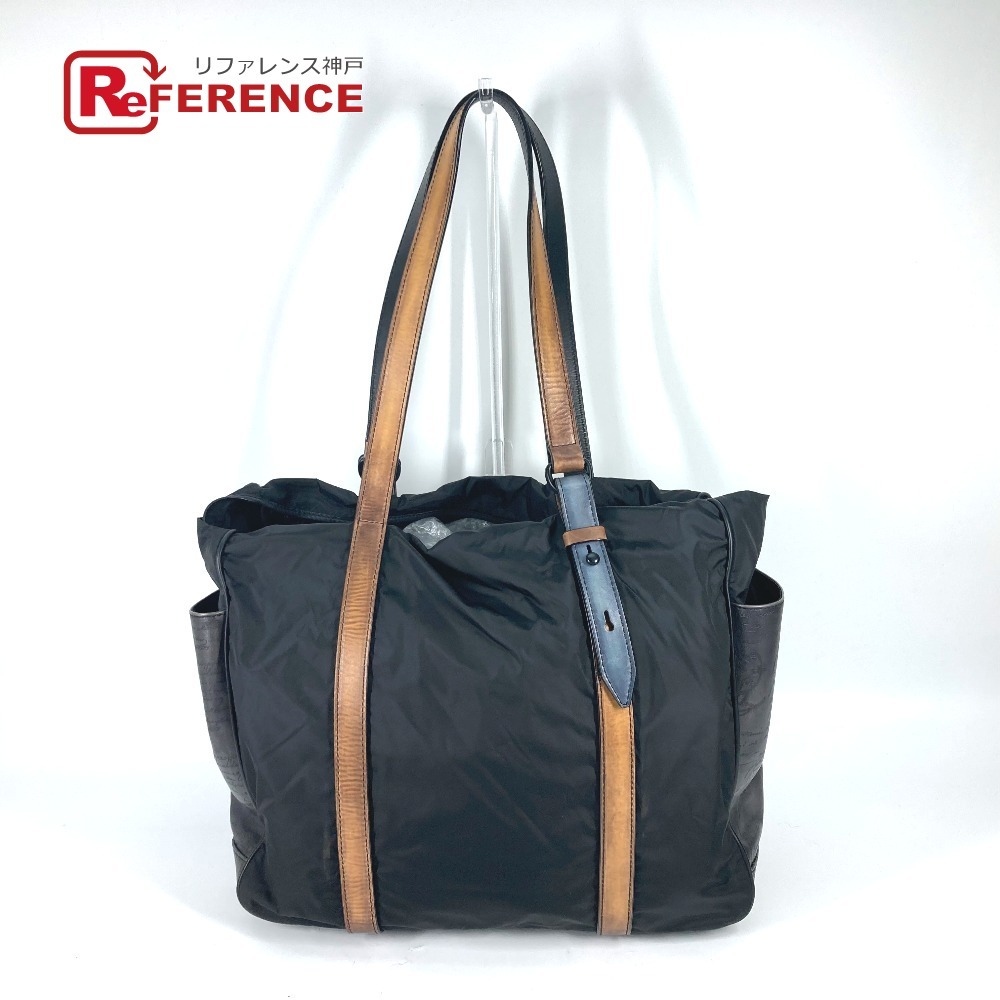 Berluti ベルルッティ チルアウト カリグラフィ ショルダーバッグ カバン ビジネスバッグ トートバッグ ブラック メンズ【中古】拍卖