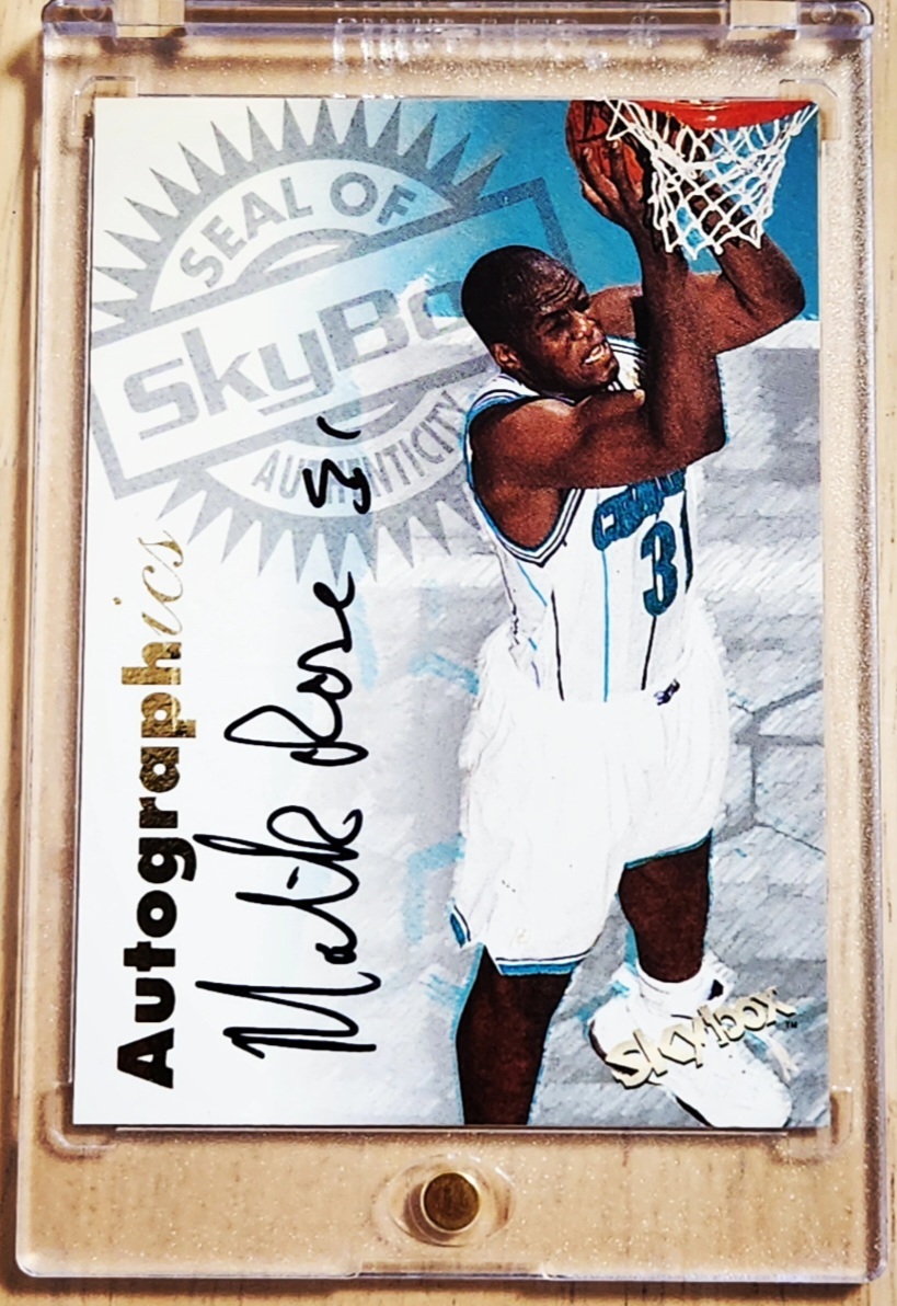 レア サイン 1997 -98 Skybox Autographics MALIK ROSE Auto / マリック ローズ Autograph (2x NBA Champions)拍卖