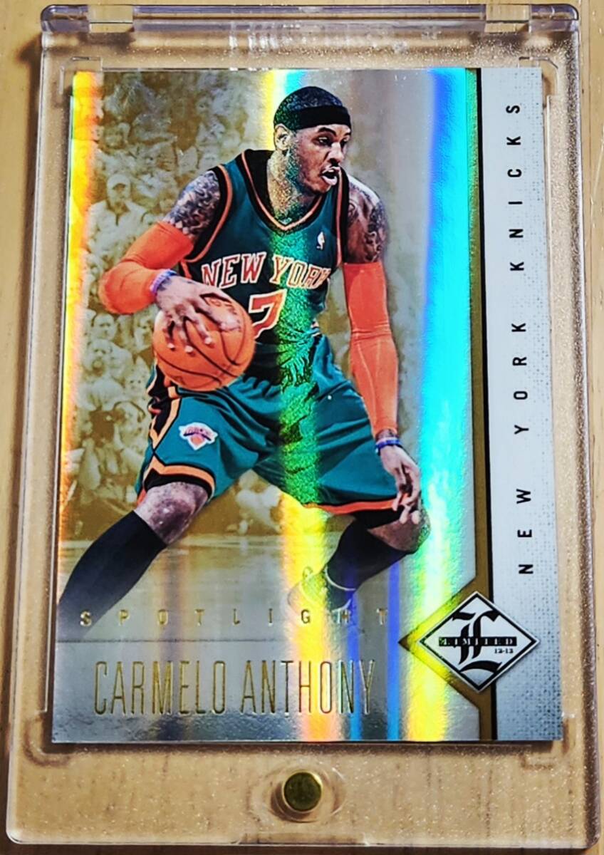レア 25枚限定 2012 -13 Panini Limited Spotlight Gold CARMELO ANTHONY (#/25) / カーメロ アンソニー Refractor Holo NIKE JORDAN MELO 拍卖