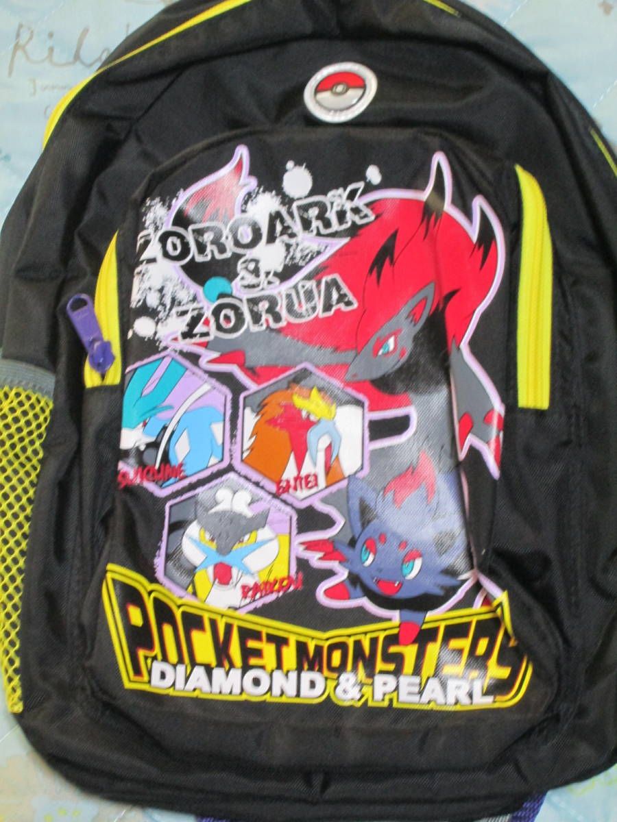 〇新品!ポケットモンスター ダイヤモンド&パール ゾロアークリュック 黒 〇拍卖