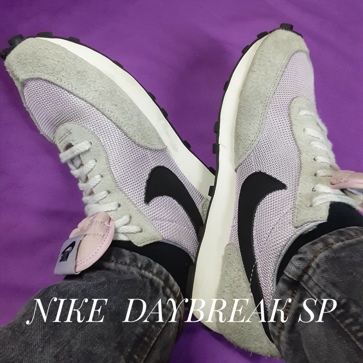 最値!定12960円!80's完全復刻!名作オールドカラー!ナイキ デイブレイク SP高級スニーカー!グレー×パープル×ブラック×ホワイト 希少25!拍卖