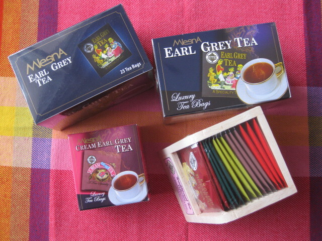 MlesnA どれにしようかな?の木箱&アールグレイ、クリームアールグレイ♪ セイロンティ個包装 スリランカ産 ムレスナ紅茶拍卖