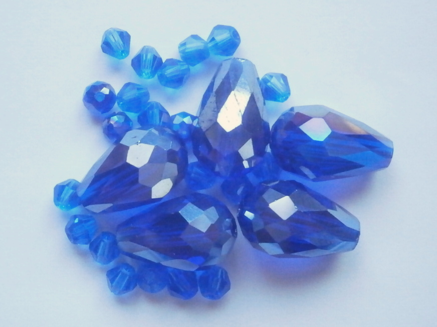 ガラスビーズ★ドロップ★タイプ A★ブルー系★③拍卖