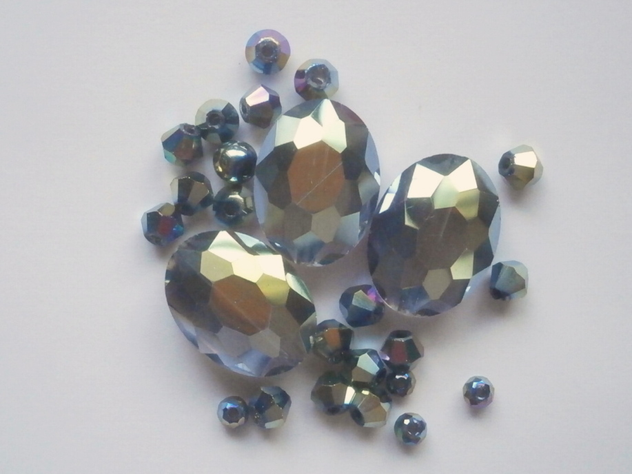 ガラスビーズ★オーバル★マルチ系★a拍卖