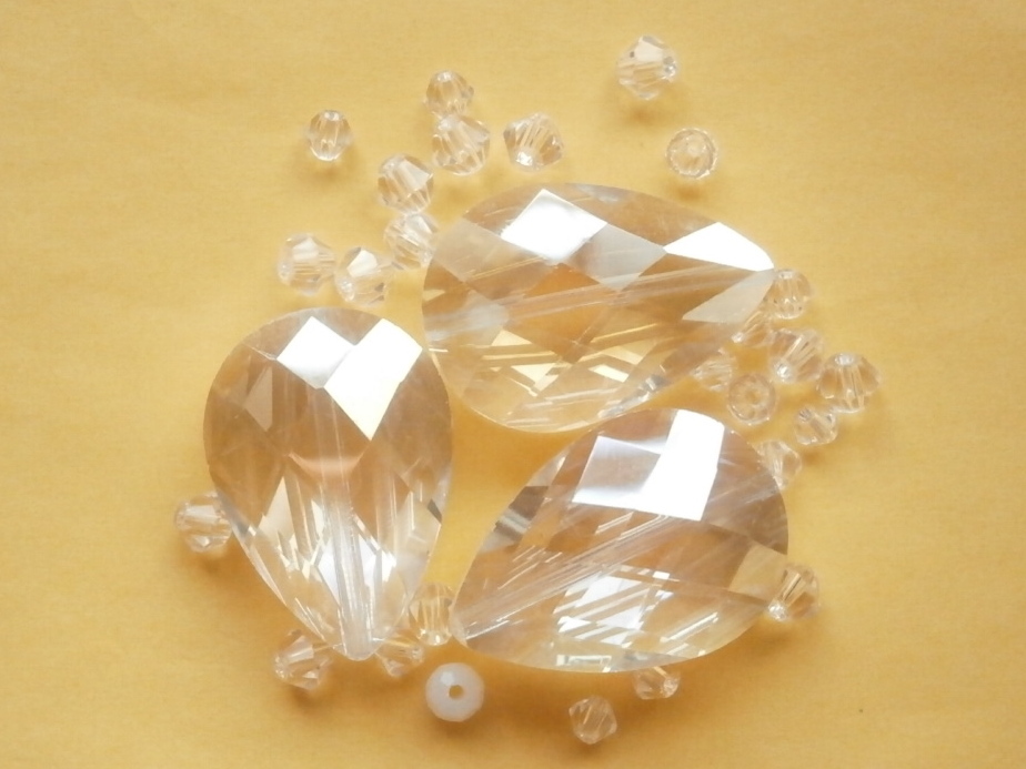 ガラスビーズ★ドロップ★タイプ B★クリア系★④拍卖