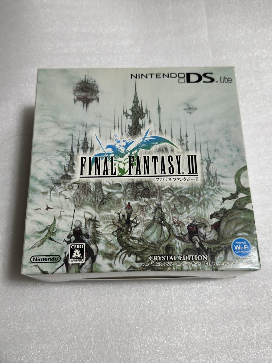 DS ファイナルファンタジーⅢ クリスタルエディション ニンテンドーDS lite ファイナルファンタジーⅢ特別仕様拍卖