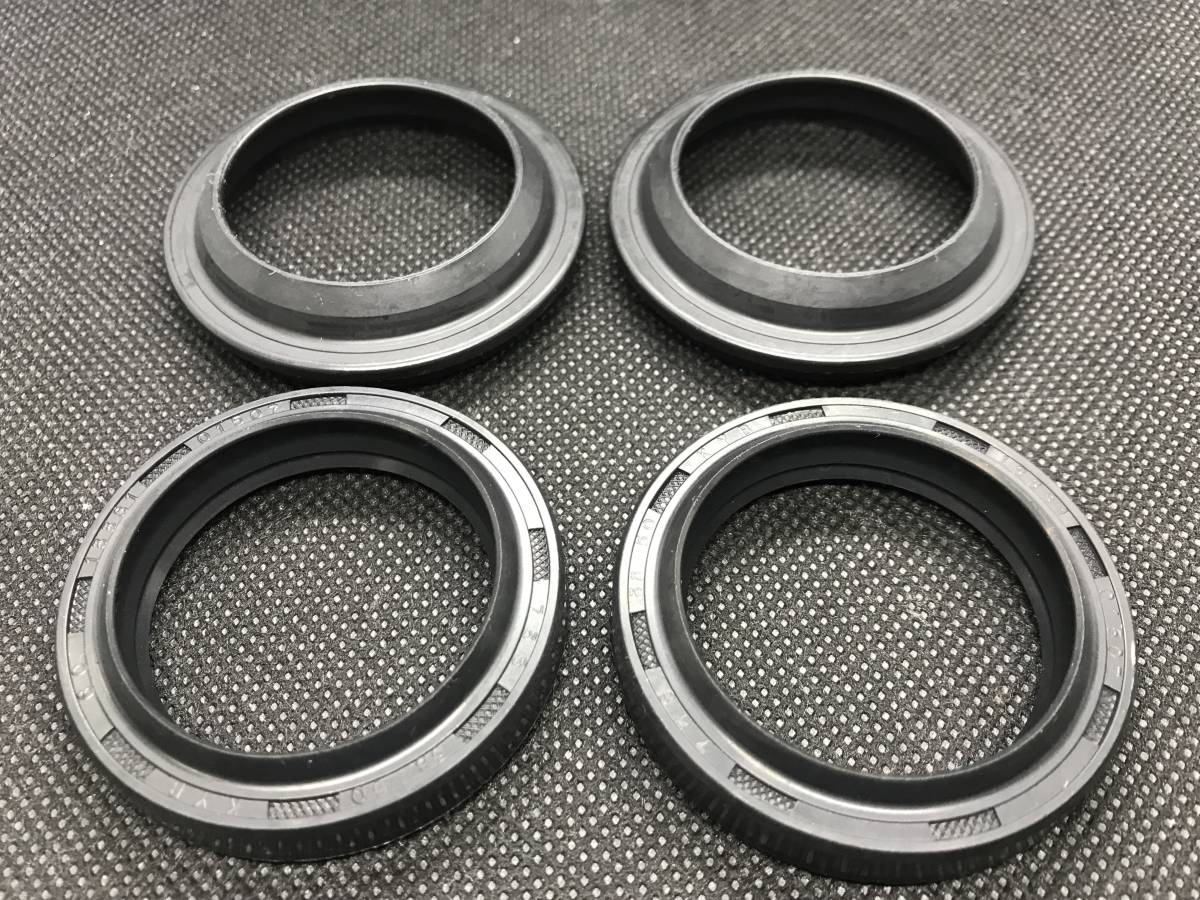 YAMAHA FZR250R 最終型 3LN 日本製 KYB フロントフォークシール オイル+ダストシール各2個 オーバーホール レストア 38拍卖