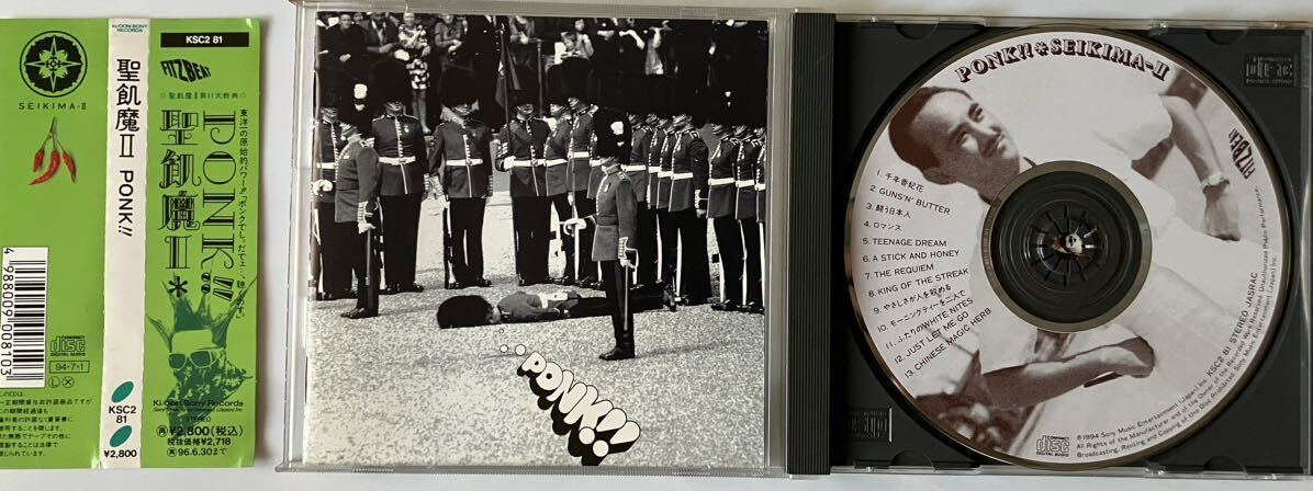 聖飢魔II CD PONK !! ポンク 帯付 デーモン閣下 エース清水 ライデン湯沢 ゼノン石川 ルーク篁拍卖