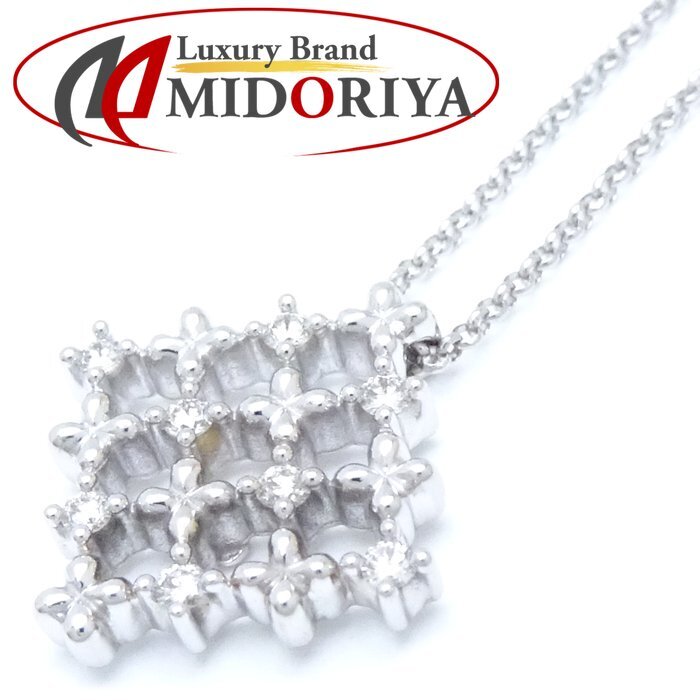 TASAKI 田崎真珠 ダイヤモンド ネックレス ダイヤモンド0.10ct K18WG ホワイトゴールド/291513【中古】拍卖