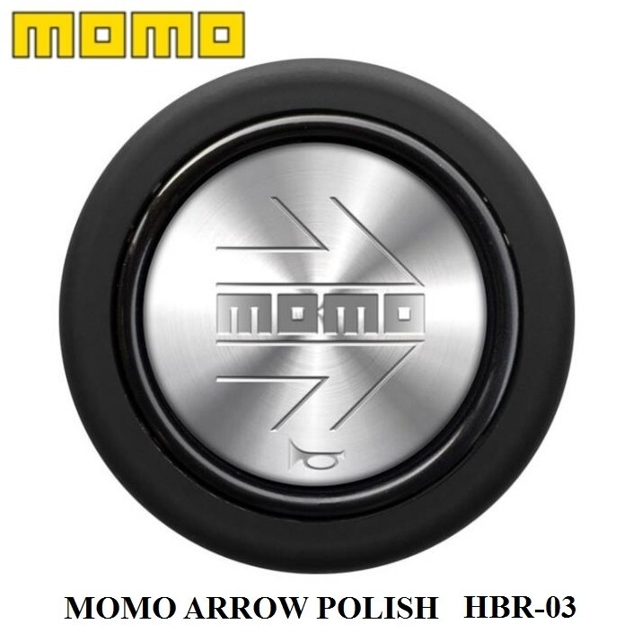 MOMO ホーンボタン HBR-03 MOMO ARROW POLISH(モモアローポリッシュ) センターリングありステアリング専用拍卖