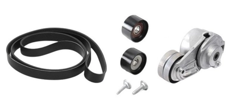 正規純正OEM ベンツ ファンベルト + テンショナー + プーリー 4点SET Cクラス W203 W204 C320 C350 CLKクラス W209 CLK320 6422001370拍卖
