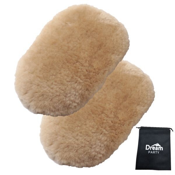 【洗車業者推奨】洗車 スポンジ 洗車グッズ ムートングローブ 2個セット 高級羊毛100% 洗車用品 洗車セット 洗車スポンジ 洗車ブラシ D500拍卖