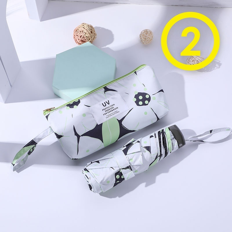 送料無料★新品★ポーチケース付き 晴雨兼用 UVカット 5段折りたたみ 日傘 雨傘 紫外線カット 軽量 コンパクト★2拍卖