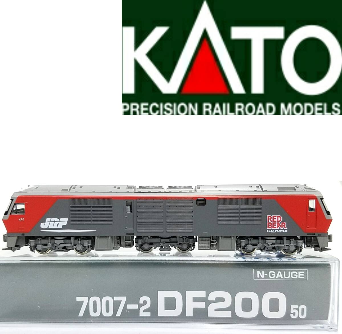 新品同様品KATO 7007-2 DF200 50(M車)RED BEAR ECO-POWERエコパワー レッドベア電気式ディーゼル機関車Nゲージ動力車カトー拍卖