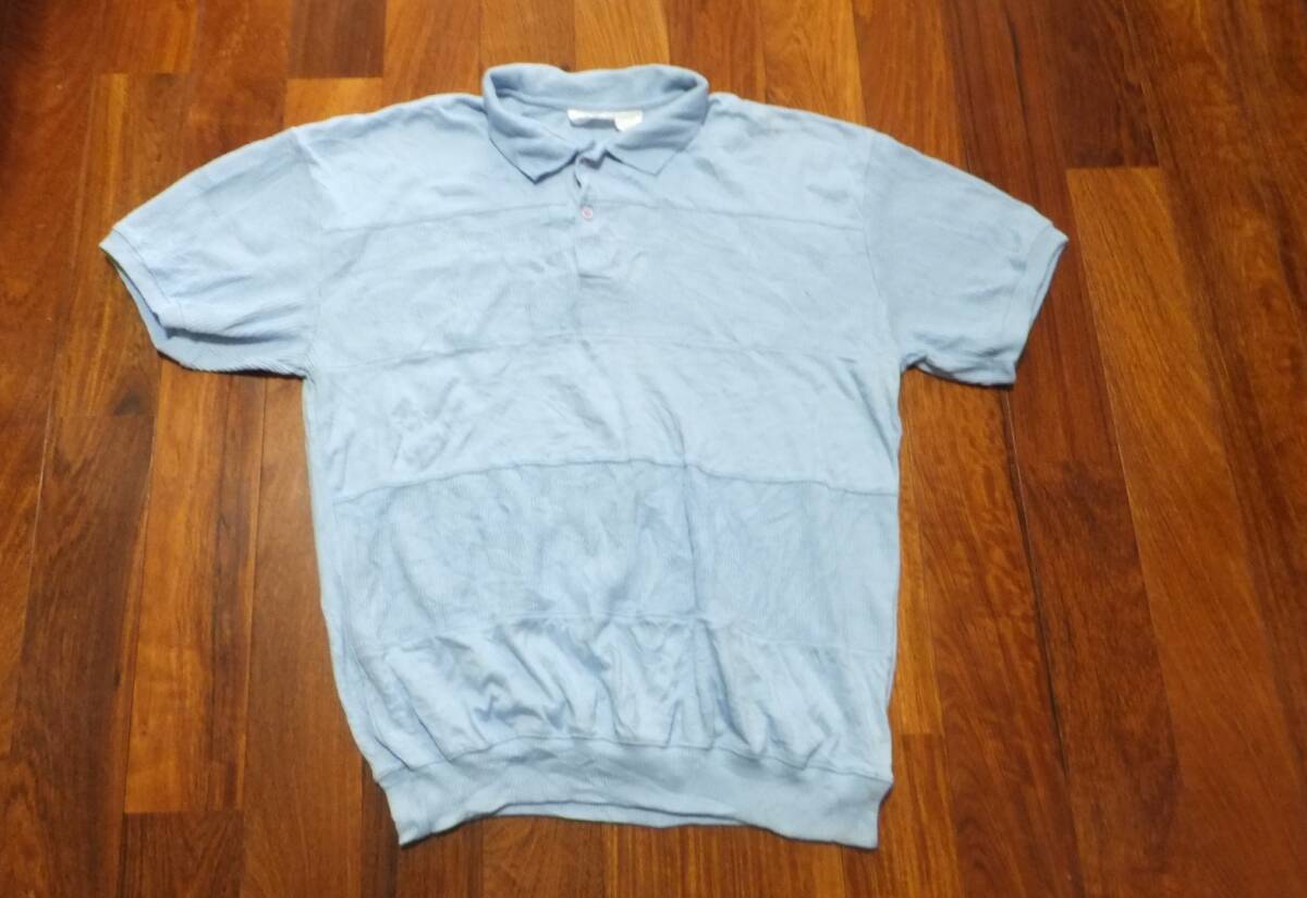 海外 輸入 USA ビンテージ 古着 大きいサイズ エンヴォイ ENVOY ポロシャツ アメリカン サイズ L オヤジファション拍卖