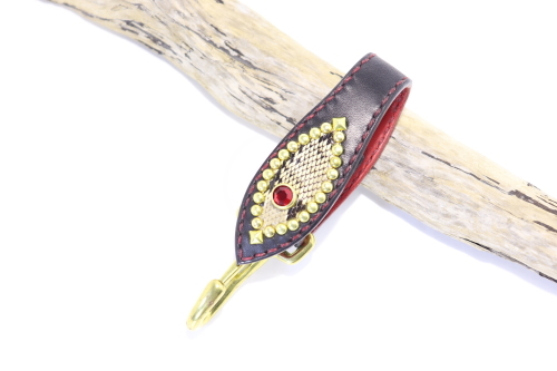 ☆ ハンドメイド ☆スタッズベルトキーホルダー ☆ 栃木レザー使用 CONDORU ☆拍卖
