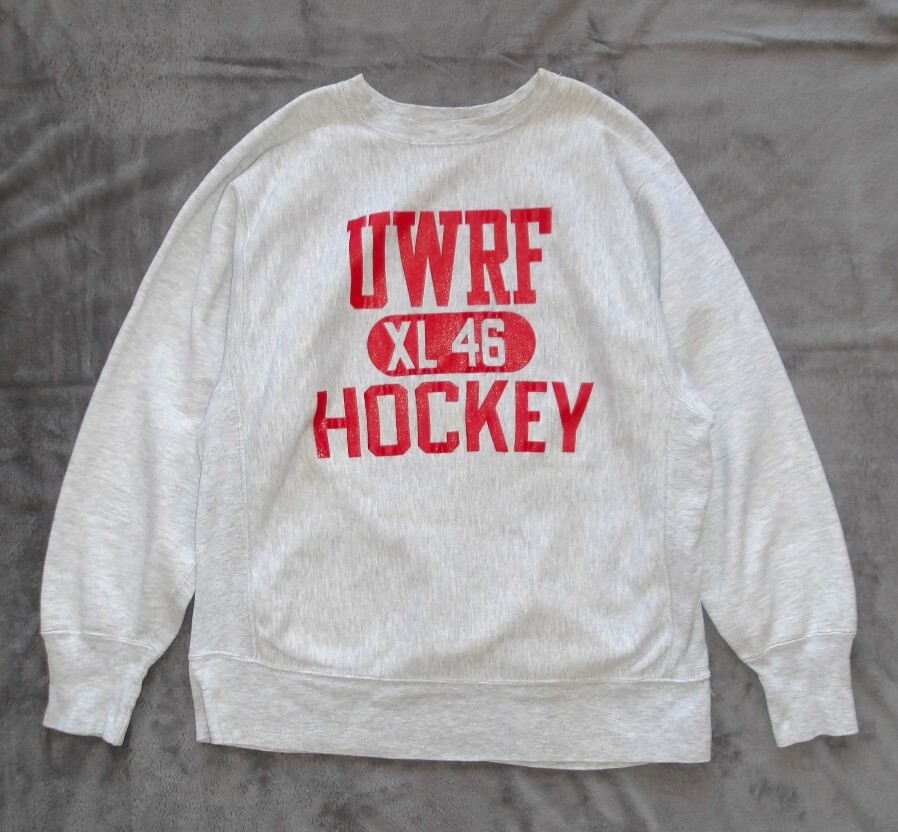 即決 80's ヴィンテージ UWRF 3連 カプセル チャンピオン リバースウィーブ スウェットシャツ 目無し トリコタグ VINTAGE CHAMPION拍卖