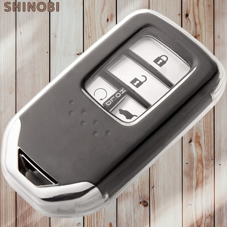 ホンダ キーカバー スマートキーケース 4ボタン フィット ジェイド ヴェゼル ステップワゴン S660 フリード オデッセイ クリアブラック拍卖