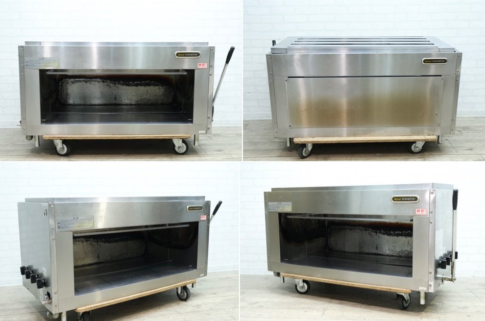 【H0143】★リンナイ★遠赤外線★都市ガス★13A★ガスグリラー★上火式★大型グリラー★R-6438★2016年製★拍卖