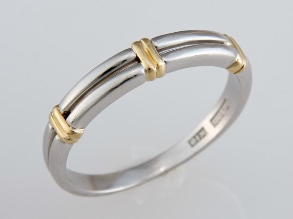 ★☆見て!Pt900×K18金プラチナコンビリング指輪13.5号!MJ-1603拍卖